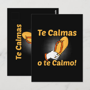 Carte Postale Tu te calmes ou je me calme Mère espagnole mexicai