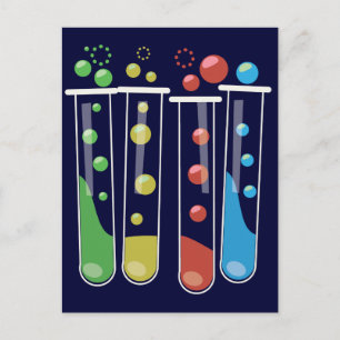 Carte Postale Tubes à essai