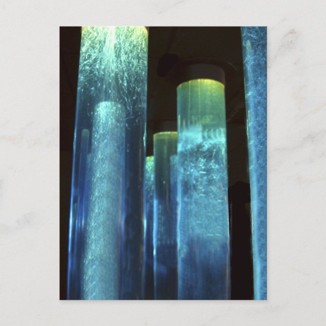 Carte Postale Tubes bleus (Devant)