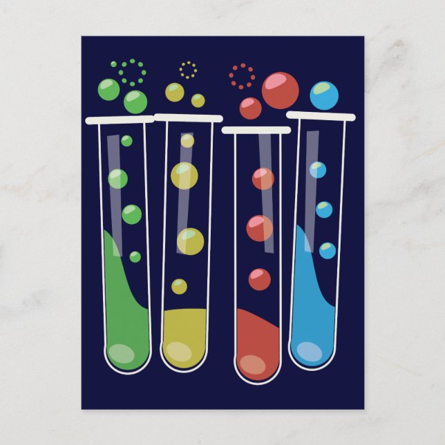 Carte Postale Tubes de test (Devant)