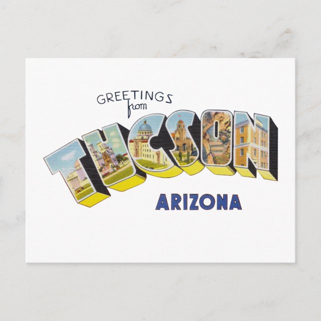 Carte Postale Tucson AZ (Devant)