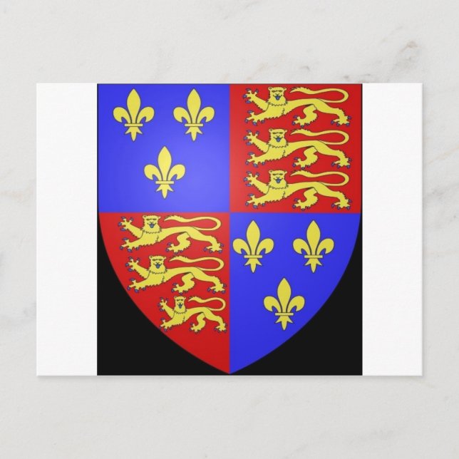 CARTE POSTALE TUDOR COAT OF ARMS KING HENRY VIII. (Devant)