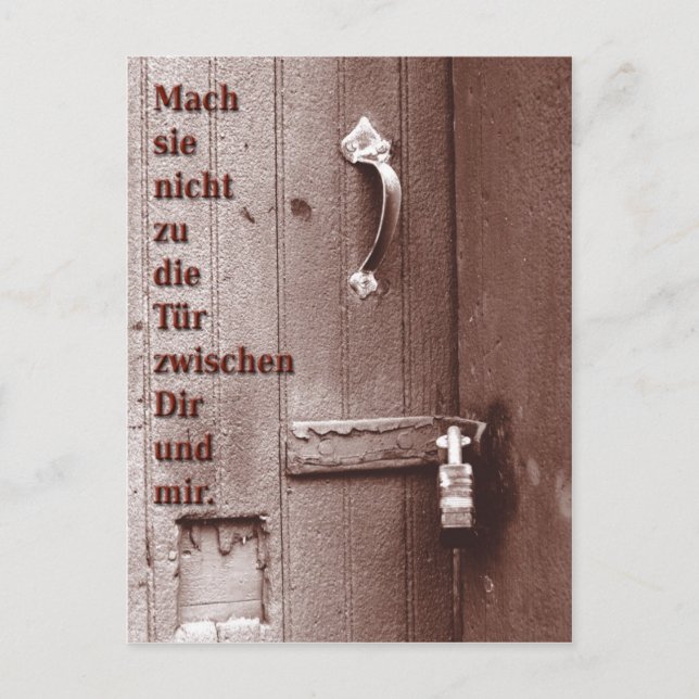 Carte Postale Tuer (Devant)