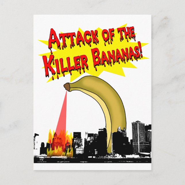 Carte Postale Tuez des bananes ! (Devant)