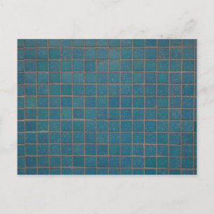 Carte Postale tuiles mouchetées bleues
