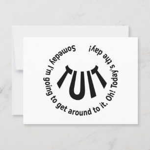 Carte Postale TUIT ronde