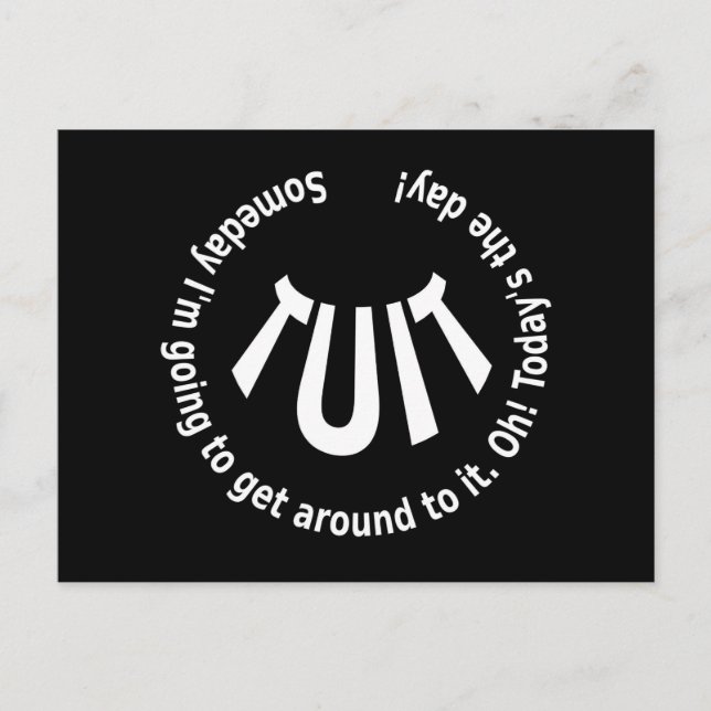 Carte Postale TUIT ronde (Devant)