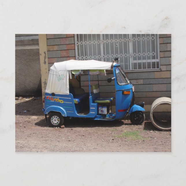 Carte Postale Tuk Tuk en Éthiopie (Devant)