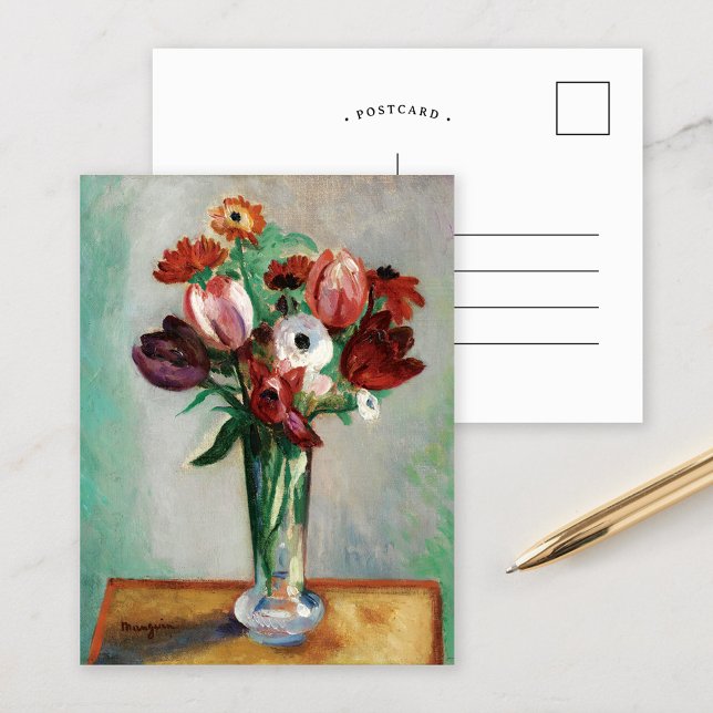 Carte Postale Tulipes et Ranunculus | Henri Manguin (Créateur téléchargé)