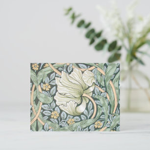 Carte Postale Tulipes Pimpernel Art Botanique de William Morris