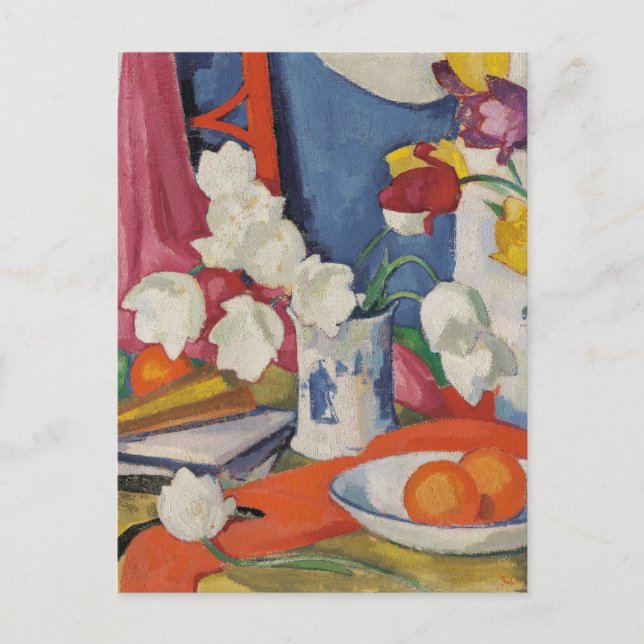Carte Postale Tulipes rouges et blanches | Samuel John Peploe (Devant)