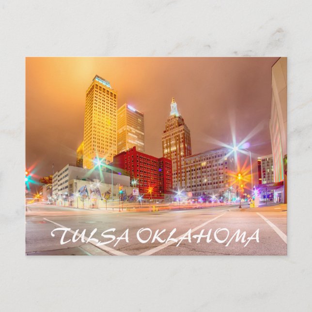 Carte Postale tulsa oklahoma centre-ville (Devant)