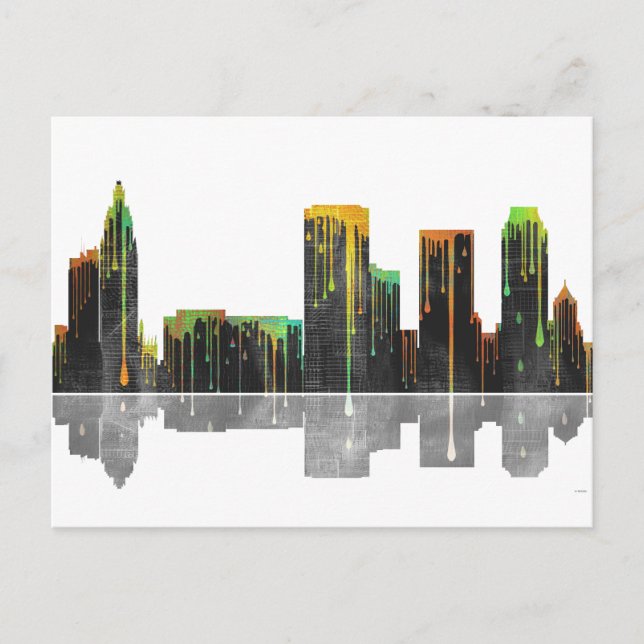 Carte Postale Tulsa Oklahoma Skyline (Devant)