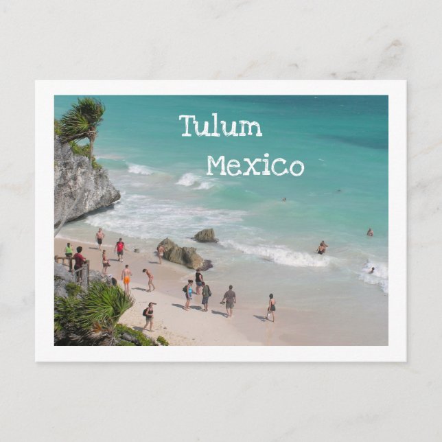 CARTE POSTALE/TULUM, MEXIQUE/RUINES AU-DESSUS DE L (Devant)