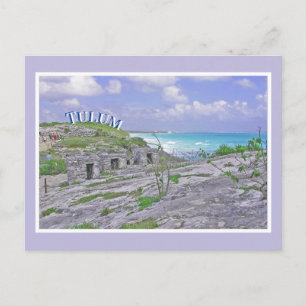 CARTE POSTALE TULUM/RUINES MAYENNES ANCIENNES/MER DES CARAÏBES