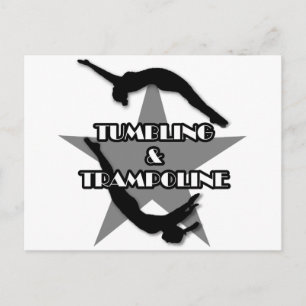 Carte Postale Tumbling et Trampoline