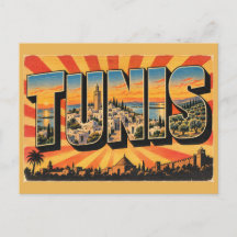 Tunis Medina Lagune Collines d'Oliviers Art de Voy