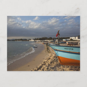 Carte Postale Tunisie, Casquette Bon, Hammamet, front de mer,