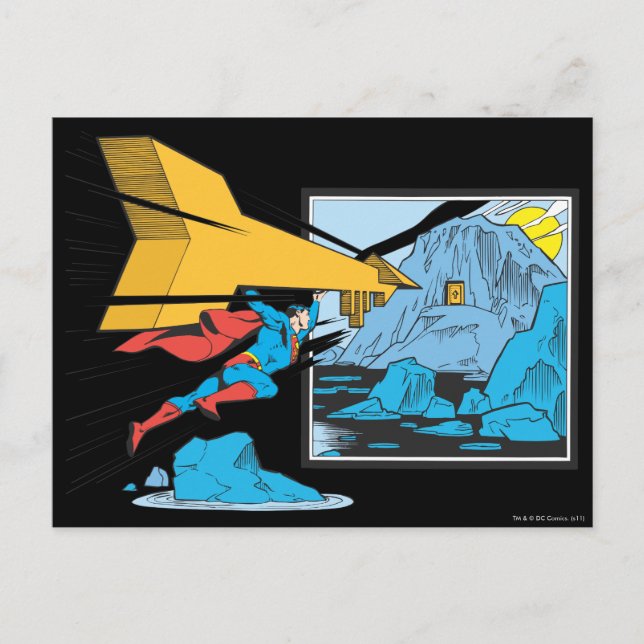 Carte Postale Tunneling Superman dans le rocher (Devant)
