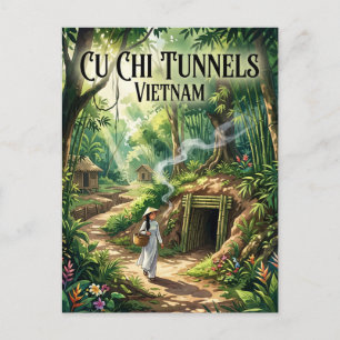 Carte Postale Tunnels de Cu Chi Vietnam