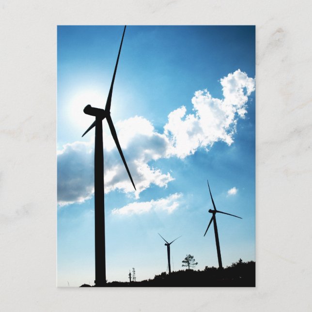Carte Postale Turbine de vent (Devant)