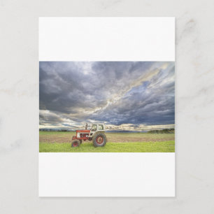 Carte Postale Turbo Tracteur Pays Soirée Ciel