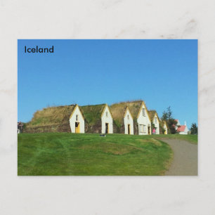 Carte Postale Turf maisons en Glaumbæ r, Islande