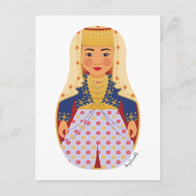 Carte postale Turk Bride Matryoshka (Devant)