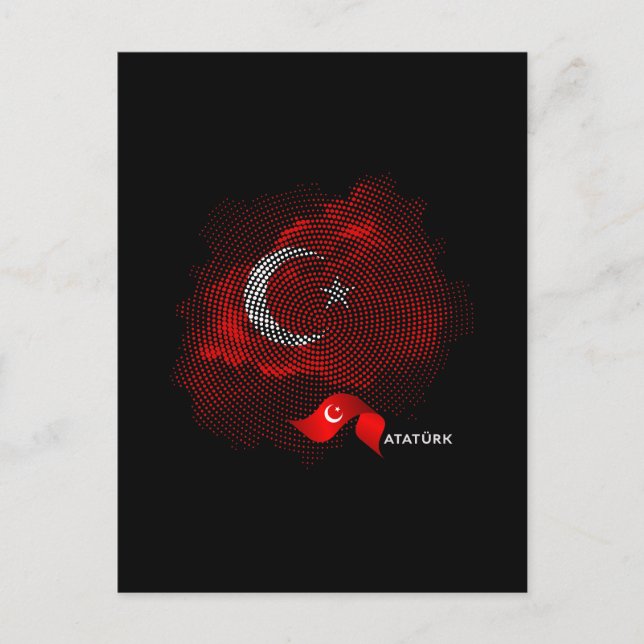 Carte Postale Turkey flag (Devant)