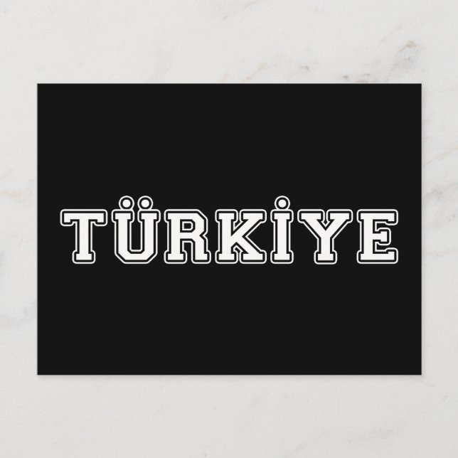 Carte Postale Türkiye (Devant)