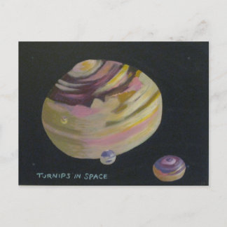 Carte Postale Turnips dans l'espace