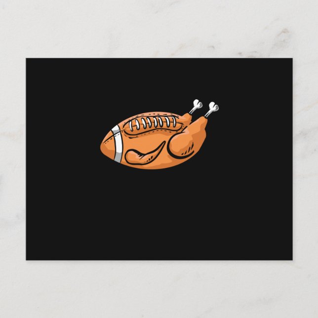 Carte Postale Turquie Football Drôle Thanksgiving Dîner Famille (Devant)