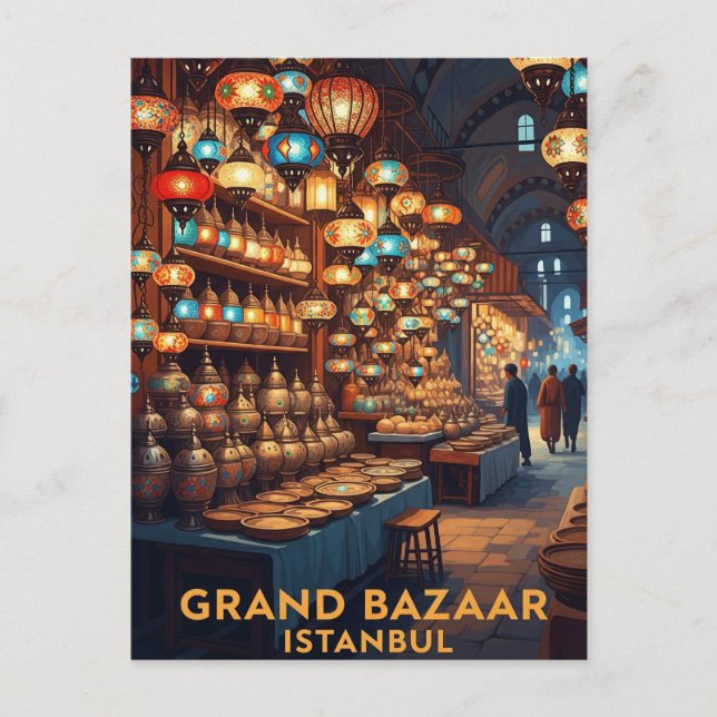 Carte Postale Turquie Istanbul Grand Bazaar (Devant)
