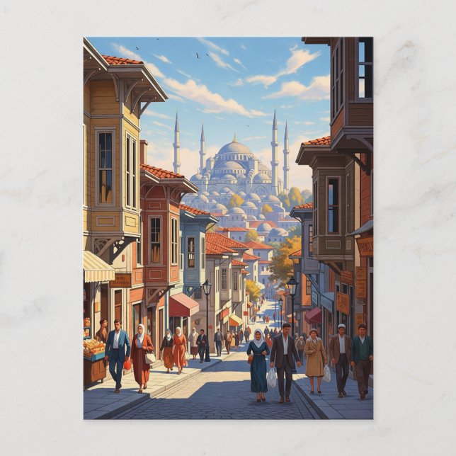 Carte Postale Turquie Istanbul Mosquée Bleue (Devant)