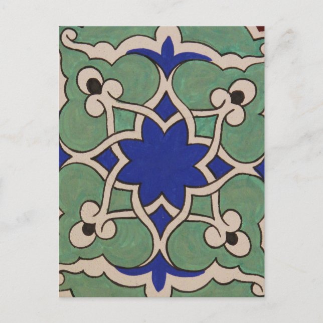 Carte Postale Turquie ottomane vieil carreau arabesque (Devant)