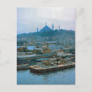 Carte Postale Turquie vintage Istanbul Dredgers, Bosphoros