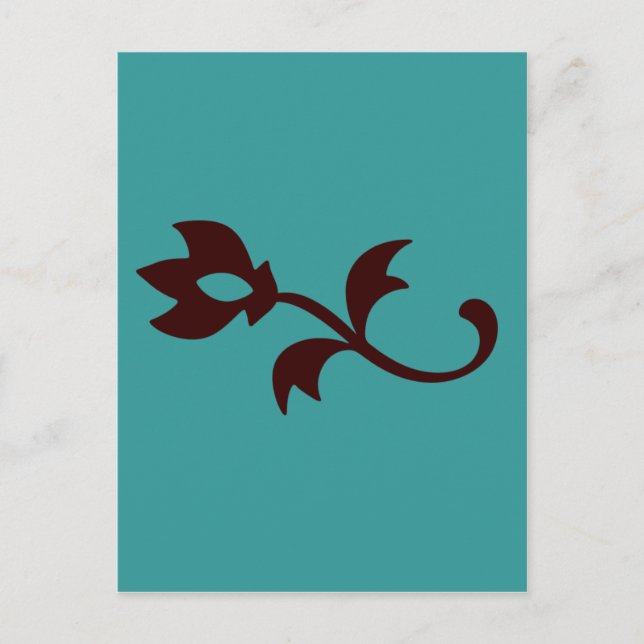 Carte Postale Turquoise simple (Devant)