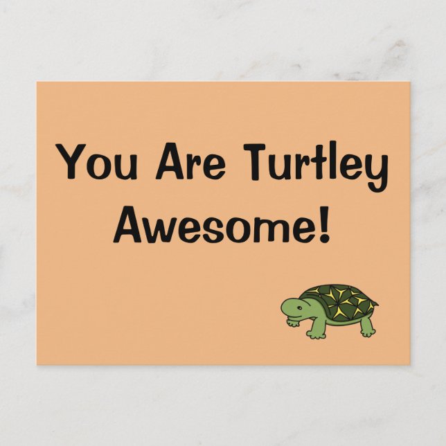 Carte Postale Turtley Awesome (Devant)