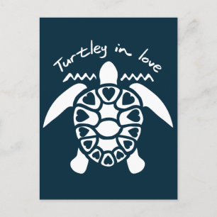 Carte Postale Turtley In Love - Tortue