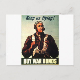 Carte Postale Tuskegee Airmen, Red Tail War bond