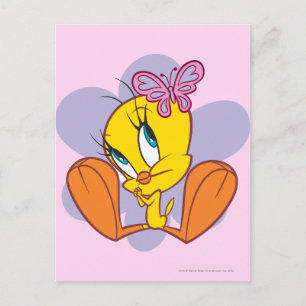 Carte Postale Tweety and Butterfly