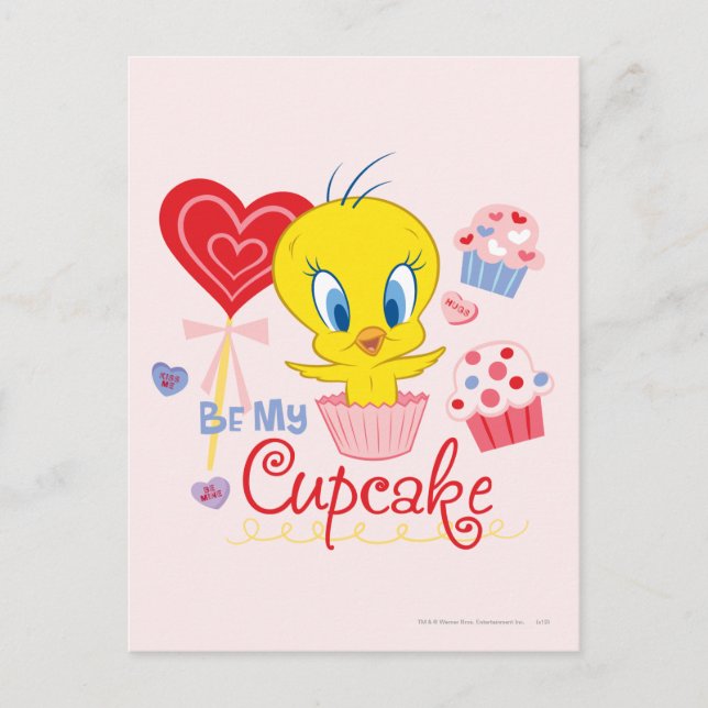 Carte Postale TWEETY™ Be My Cupcake (Devant)