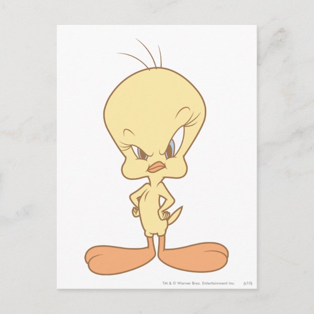 Carte Postale TWEETY™ en colère (Devant)