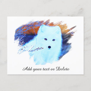 Carte Postale *~* Twig AP18 - Renard blanc renard neigeux Polar 