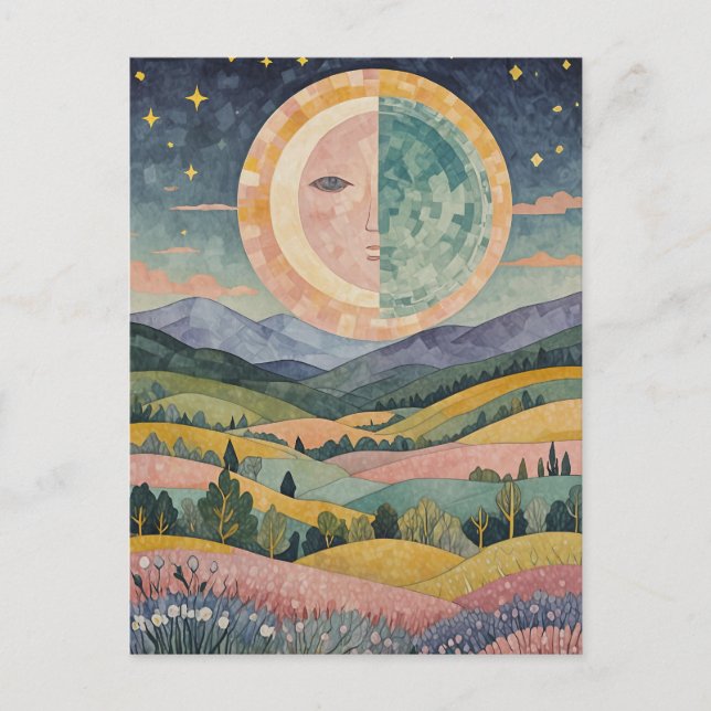 Carte Postale Twilight Hillside (Devant)