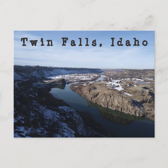 Carte postale Twin Falls Snake River Canyon (Devant)