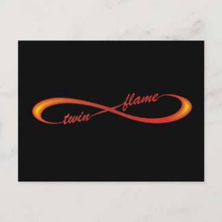 Carte Postale Twin Flame symbole d'infini