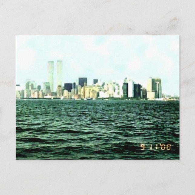 Carte Postale Twin Towers Un An Avant Le 11 Septembre (Devant)