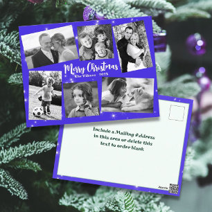 Carte Postale Twinkling Stars Photo Collage Joyeux Noël