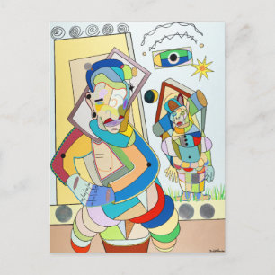 Carte Postale "Two Figures : O and Ru" par Ruchell Alexander